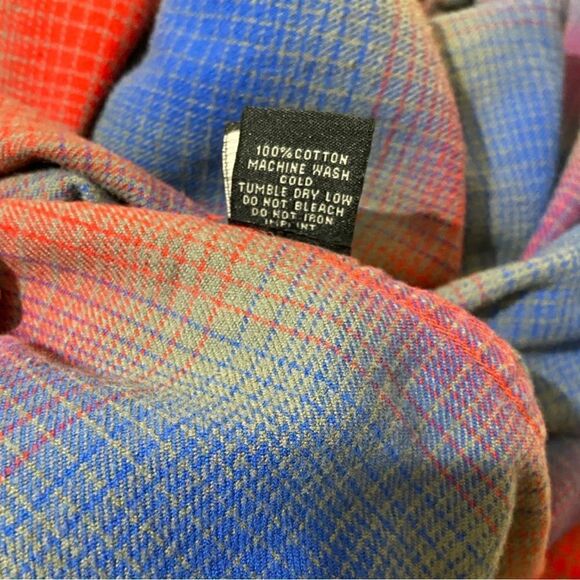 O’Neill Surfer Flannel Cotton Plaid Long Sleeve Button Up - Picture 4 of 4